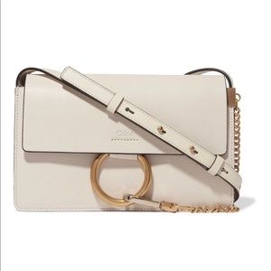 Chloe Small Faye Bag White Leather